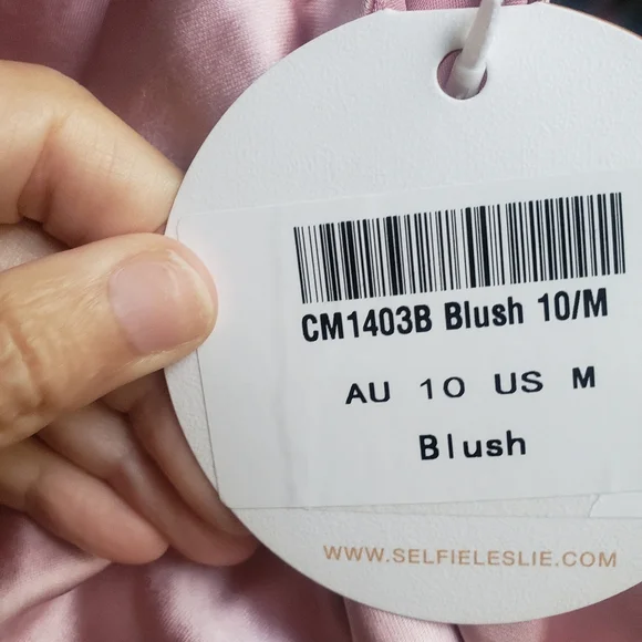 Shaken Not Stirred Cut-Out Waist Long Sleeve Pleat Mini Dress Blush - Picture 7 of 12